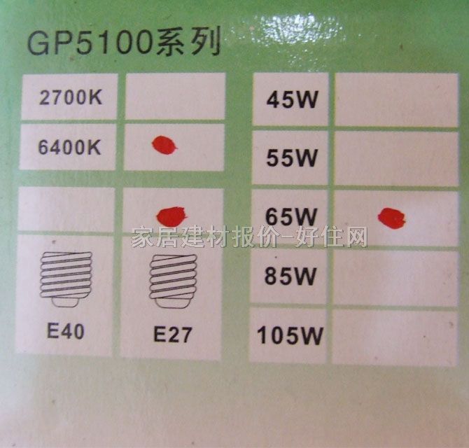 ҰܵƹԴ 4U/GP5100 ϵ 65W