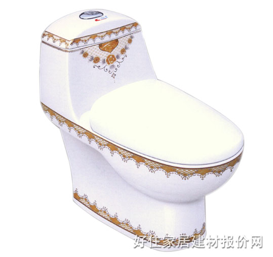 连体马桶坐厕 A012-1 720mm×410mm×高670mm