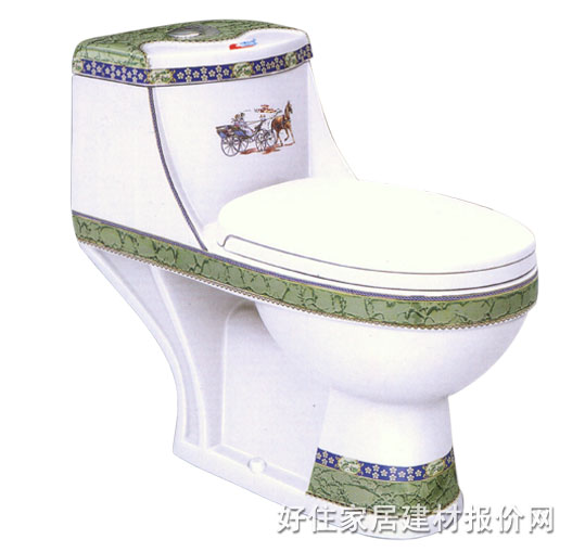 连体马桶坐厕 A052-1 680mm×380mm×高630mm
