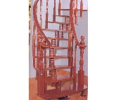 TESHUN室内楼梯 全实木结构08-A8007 订做 