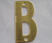 卡迪龙 门牌（铭牌） 字母牌"B" 全铜 