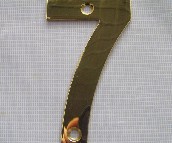 卡迪龙 门牌（铭牌） 数字牌"7" 全铜 
