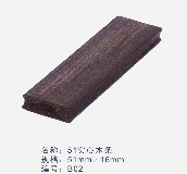 鲁卡异型天花板 生态木塑51×16mm多功能木条系列 51实心木条 51×16mm 