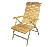 朗逸居沙滩椅  雷克斯不锈钢柚木折叠椅子 D720×W509×1110cm 