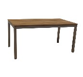 朗逸居会议桌 贝雅特不锈钢柚木桌子 2000×1000×750cm 