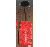 永隆达吊灯 8086-1中国红 木质灯架+陶瓷灯罩 