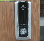 HAUDI（韩国）电子锁 磁卡锁73×175×31mm HD-1200（黑色） 常用规格 