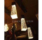 普赛特吊灯 餐灯9167 金属灯架+仿水晶玻璃灯罩 