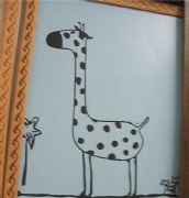 贝能艺术涂料工艺 长颈鹿图案 