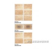 博华墙面砖 釉面砖暖色格子图案复古地带 300mm×450mm 