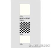 博华墙面砖 釉面砖浅灰色纯白色格子图案纯美板块 300mm×450mm 