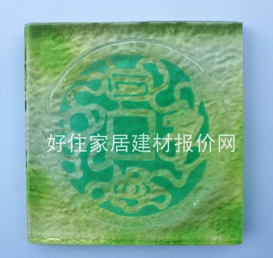 玻璃砖 空心四神方砖 15×15mm
