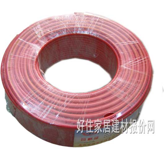 广州珠江单芯电线电缆 阻燃双塑铜芯聚氯烯电线 1.5m㎡ ZR-BVV 100米